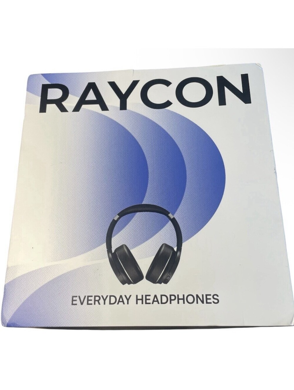 Raycon RBH820 Everyday Wireless Bluetooth Over Ear Headphones Black New Open Box